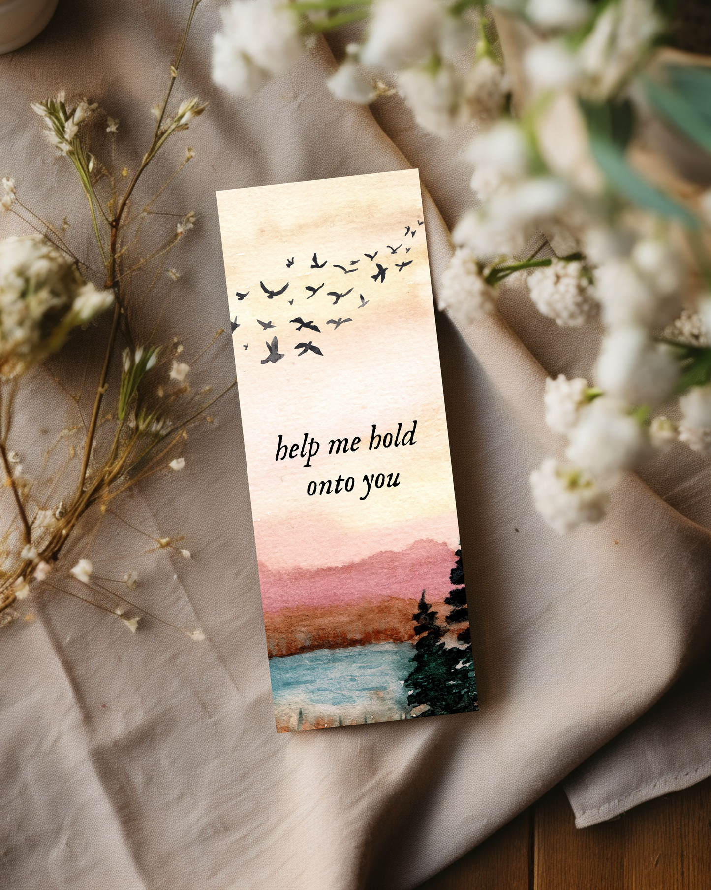 Help me hold on to you bookmark